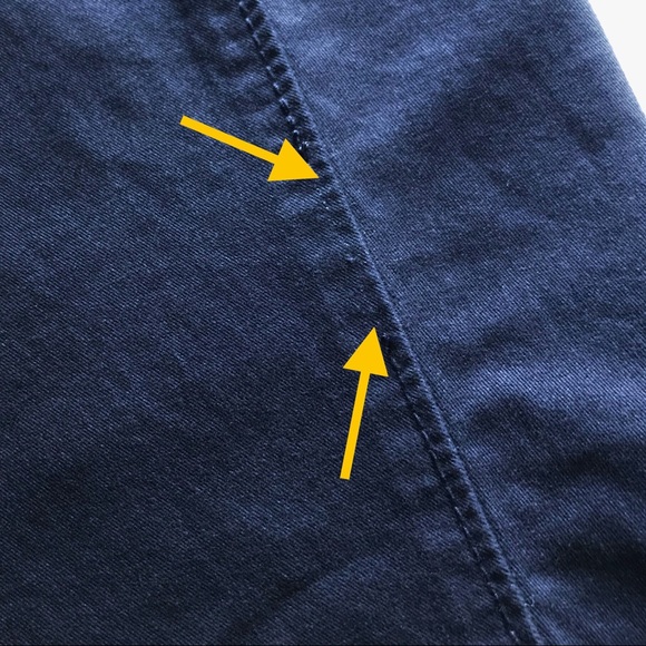 GAP Girlfriend Khaki Pants 12 Marine Blue - Picture 9 of 12